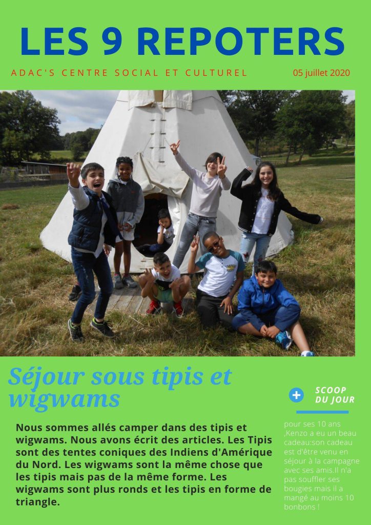 Des Jeunes De Bellecroix Deviennent Des Reporters En Herbe Avec L ADACS