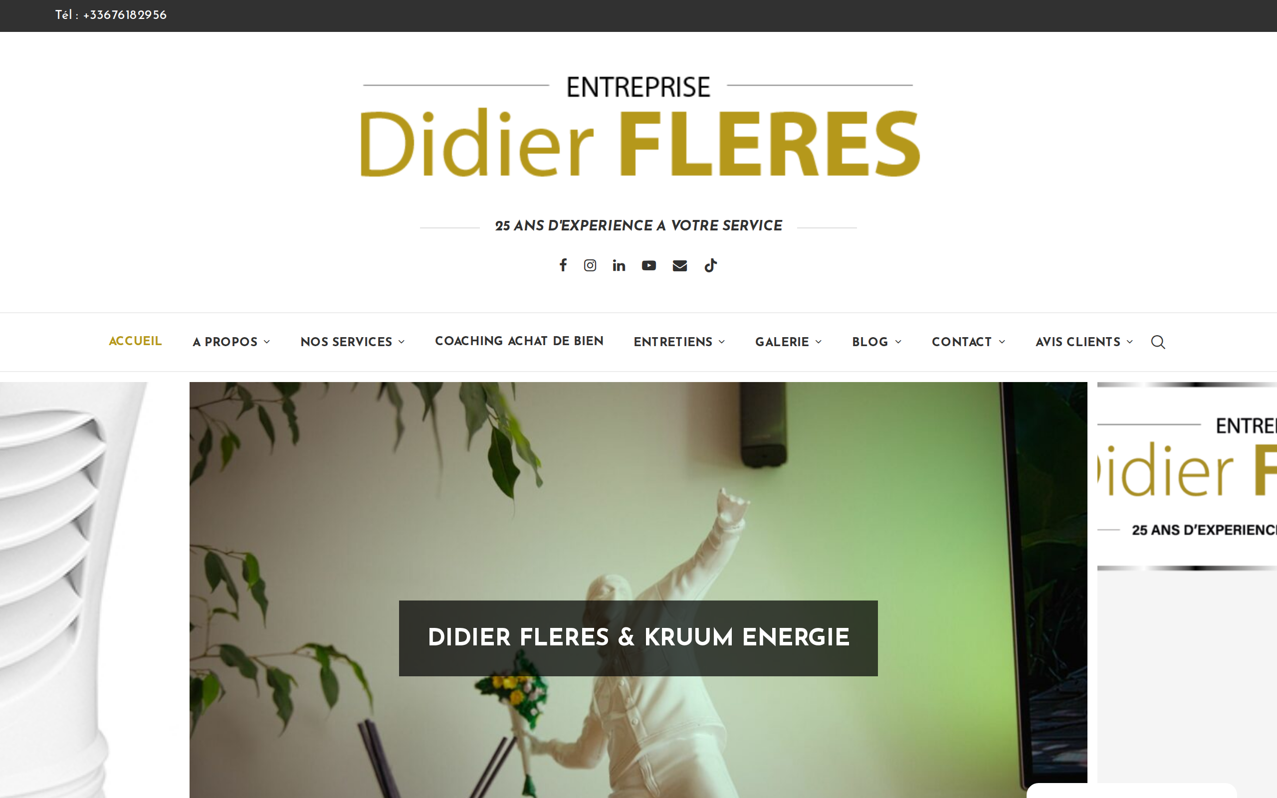 Aperçu du site Didier Fleres