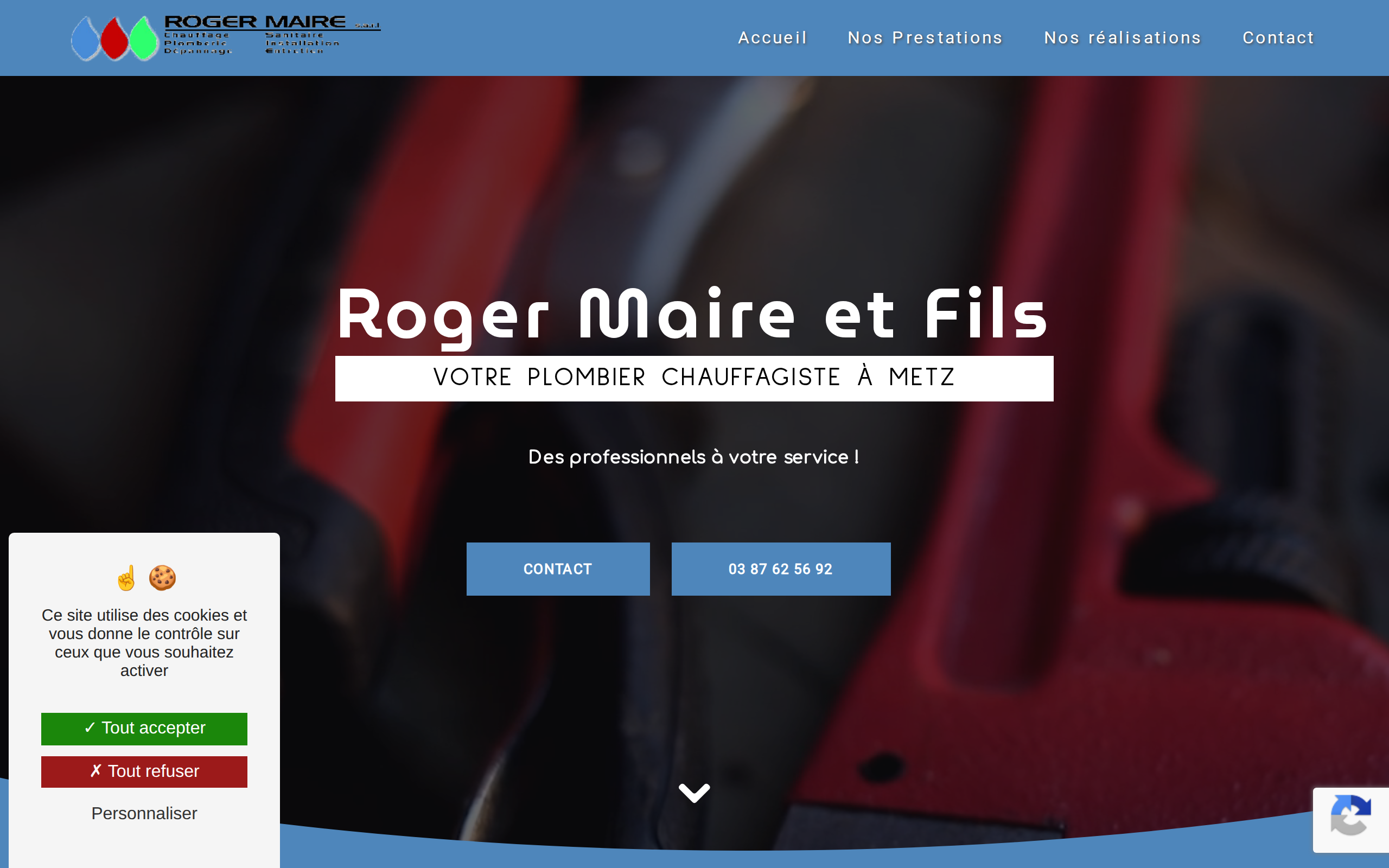 Aperçu du site Roger Maire et Fils