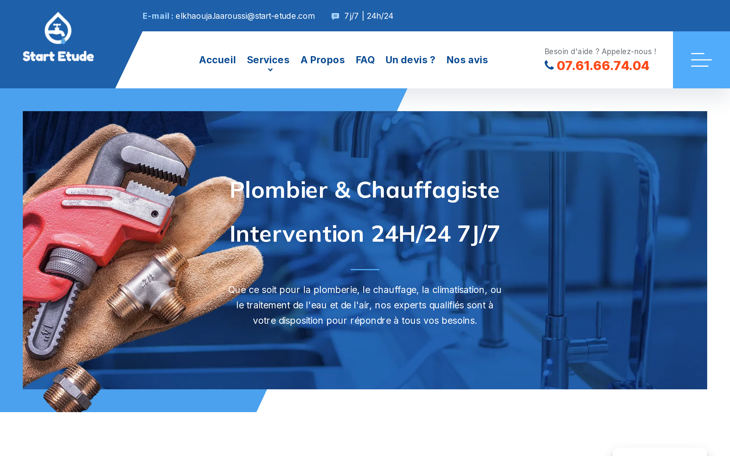 Aperçu du site Start Etude