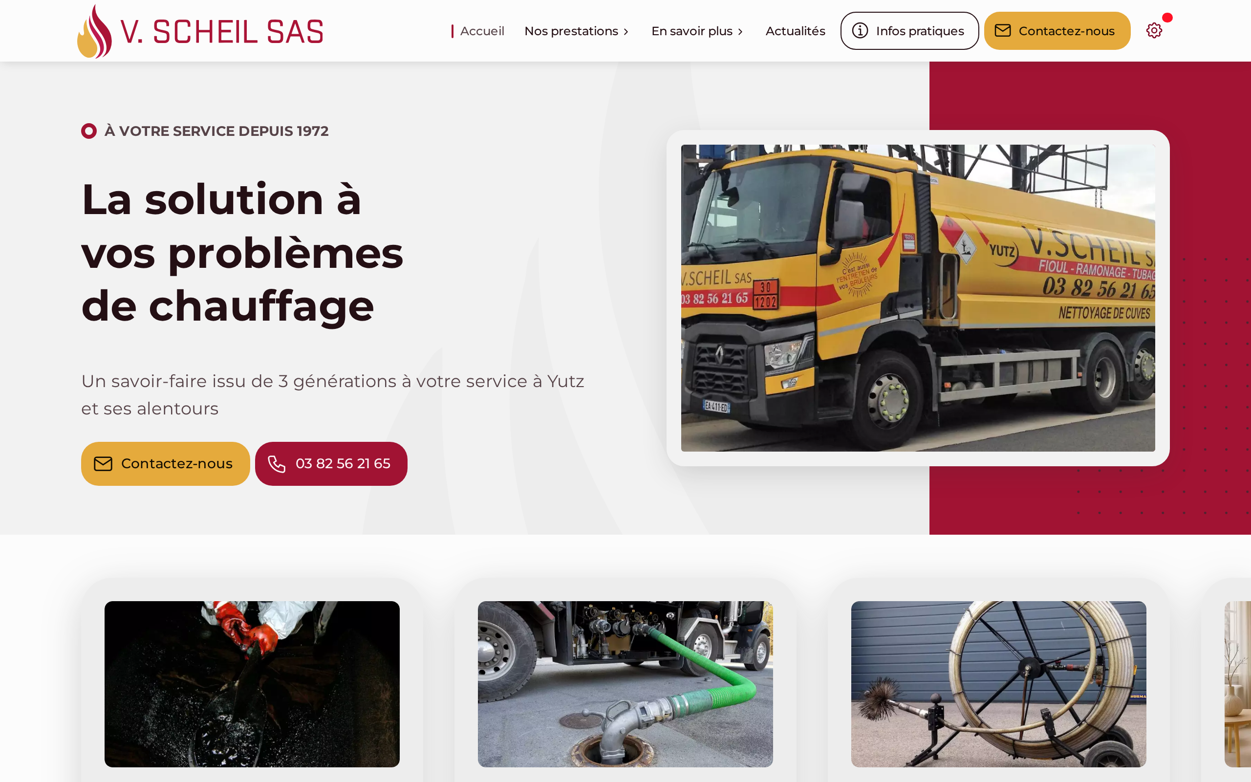 Aperçu du site V. SCHEIL SAS