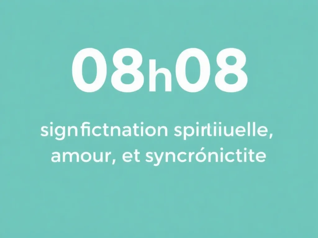 Horloge affichant 08h08 dans une pièce doucement éclairée, symbole d'une synchronicité spirituelle