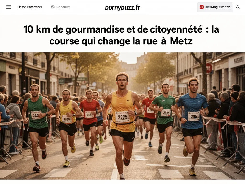 10 km de gourmandise et de citoyenneté : la course qui change la rue à Metz