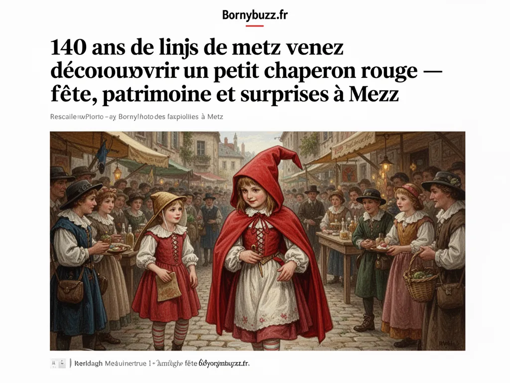 140 ans de linjs de metz venez decouvrir un petit chaperon rouge — fête, patrimoine et surprises à Metz