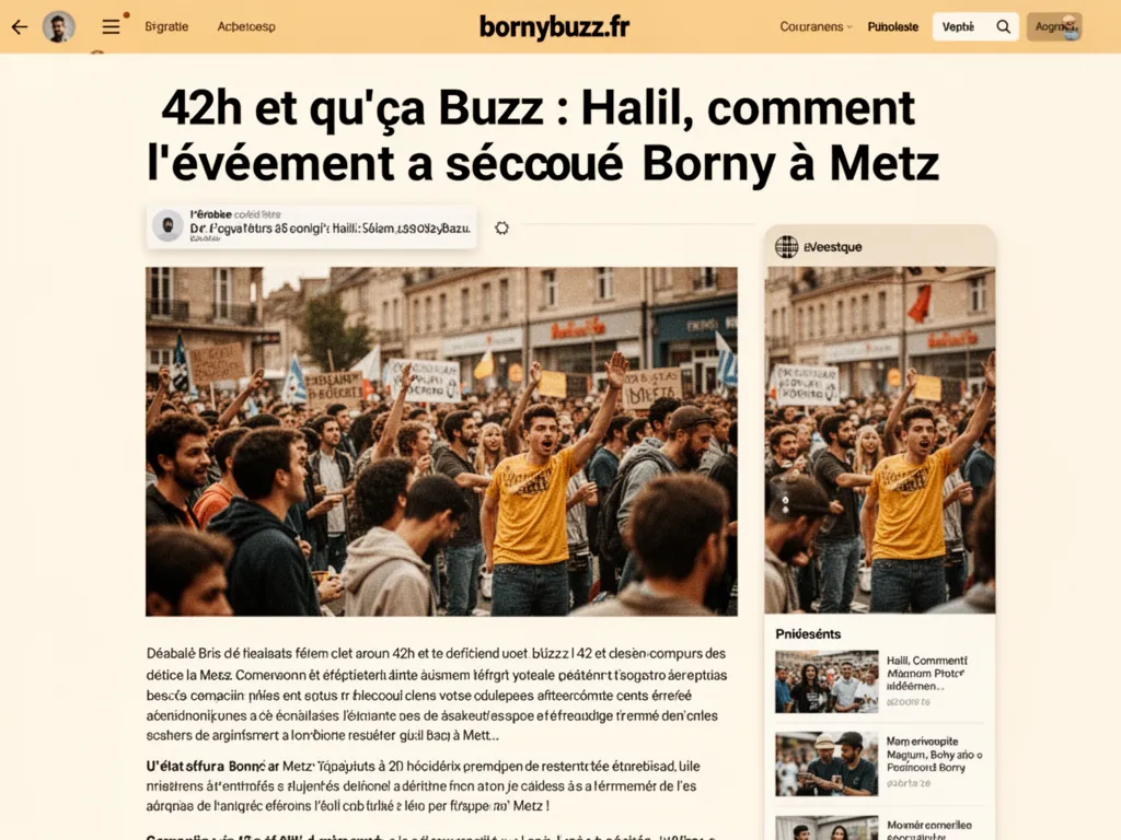 42h et qu’ça Buzz : Halil, comment l’événement a secoué Borny à Metz