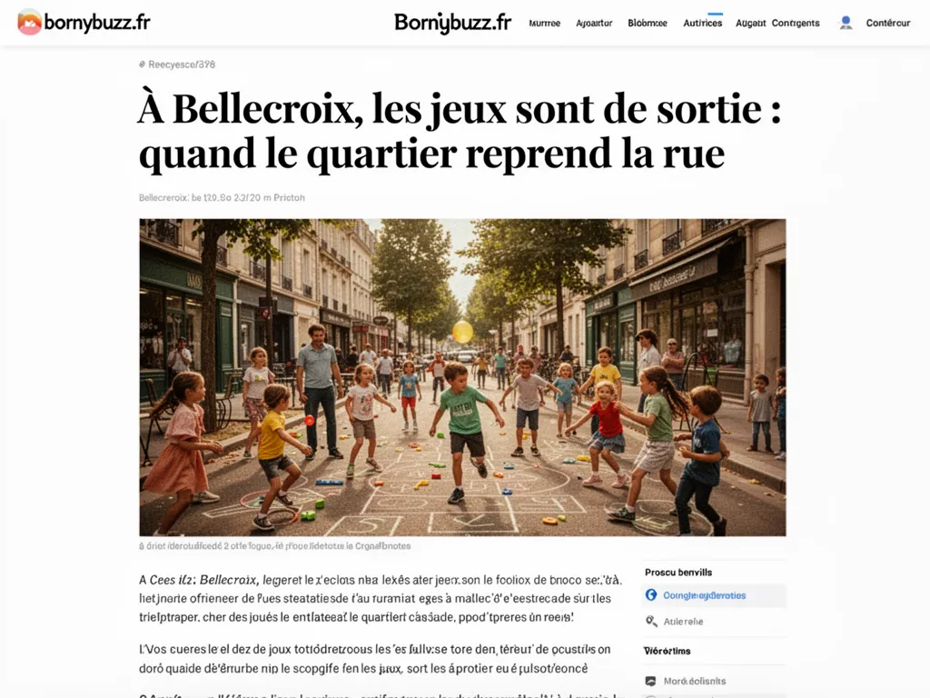 À Bellecroix, les jeux sont de sortie : quand le quartier reprend la rue