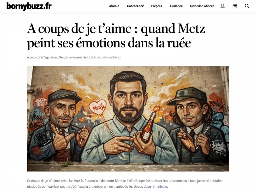 A coups de je t'aime : quand Metz peint ses émotions dans la rue