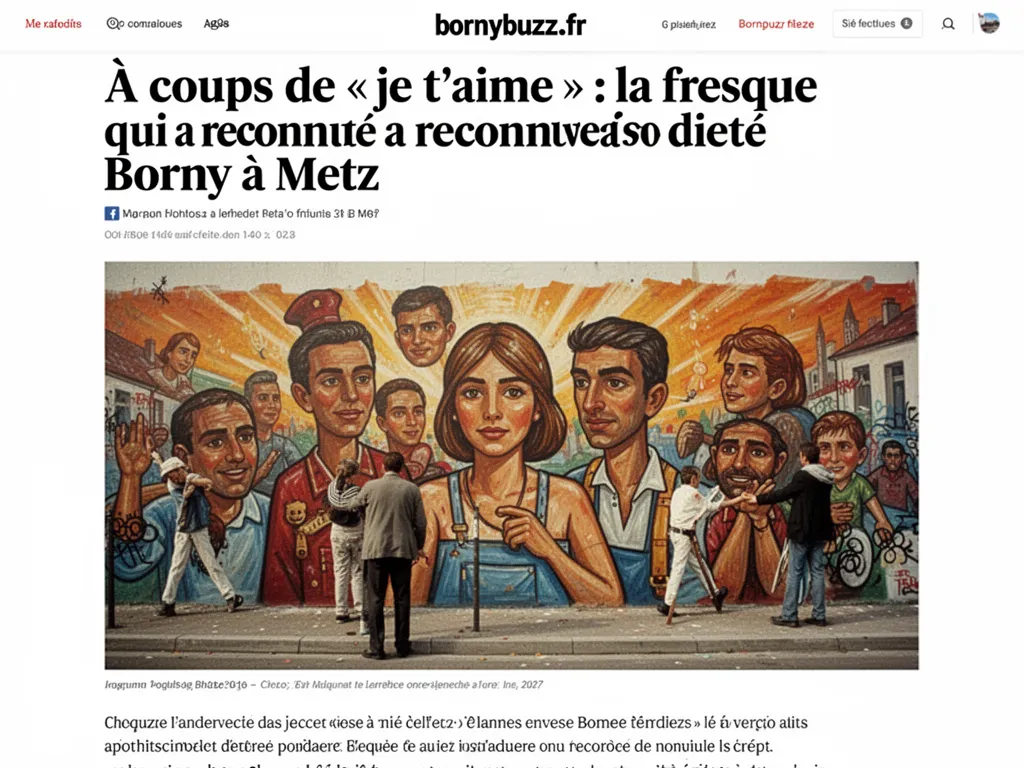 À coups de « je t'aime » : la fresque qui a reconnecté Borny à Metz