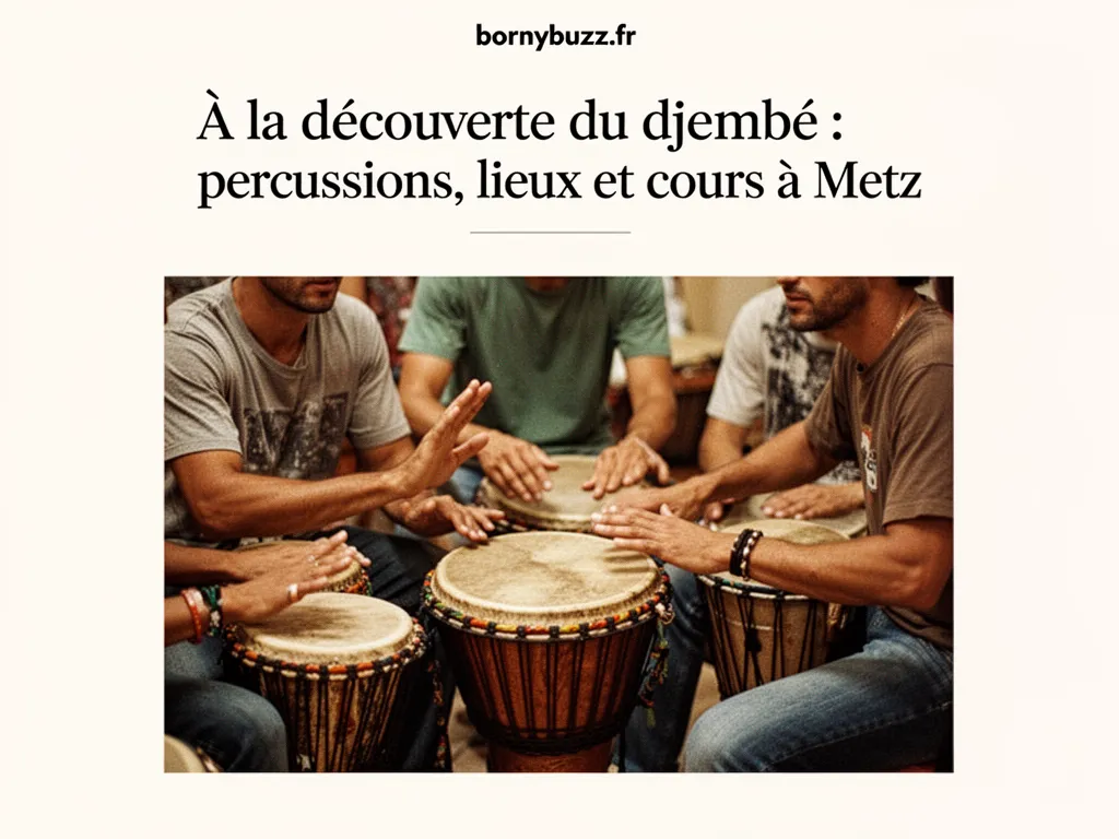 À la découverte du djembé : percussions, lieux et cours à Metz
