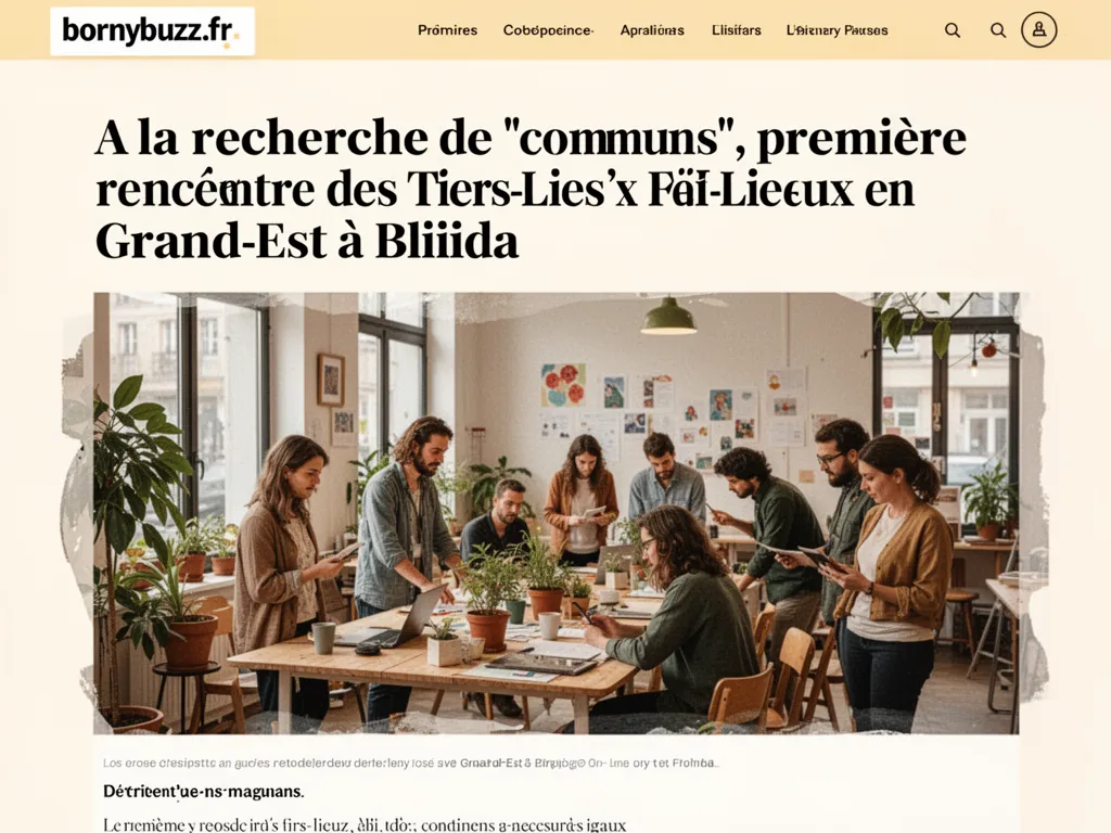 A la recherche de "communs", première rencontre des Tiers-Lieux en Grand-Est à Bliiida