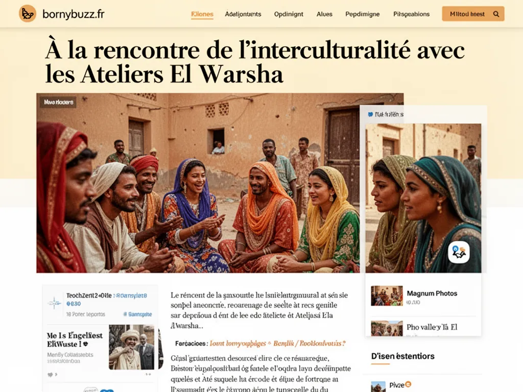 À la rencontre de l'interculturalité avec les Ateliers El Warsha