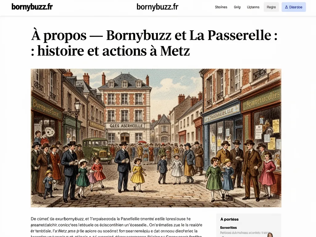À propos — Bornybuzz et La Passerelle : histoire et actions à Metz