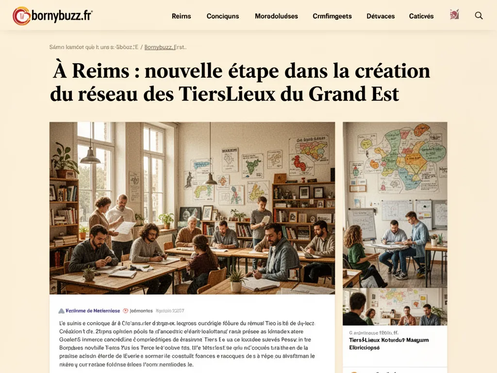 À Reims : nouvelle étape dans la création du réseau des Tiers‑Lieux du Grand Est