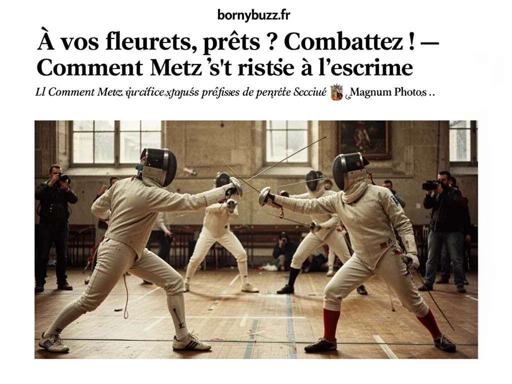 À vos fleurets, prêts ? Combattez ! — Comment Metz s'est remise à l'escrime
