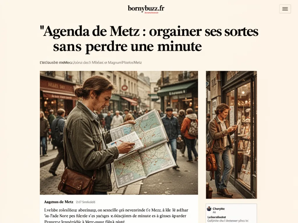 Agenda de Metz : organiser ses sorties sans perdre une minute