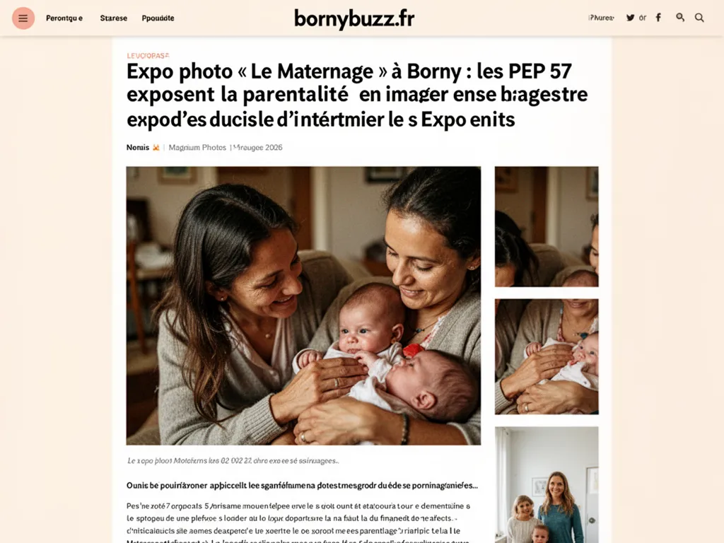 Expo photo « Le Maternage » à Borny : les PEP 57 exposent la parentalité en images