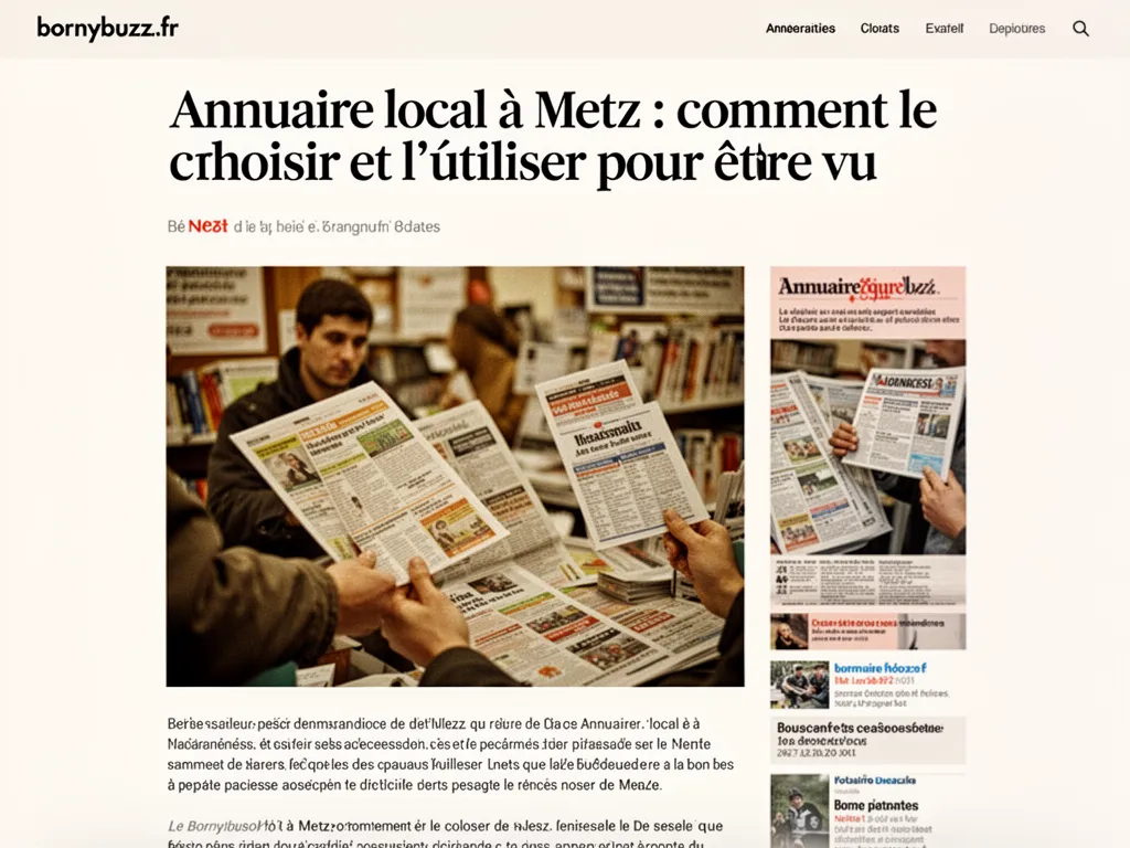 Annuaire local à Metz : comment le choisir et l’utiliser pour être vu