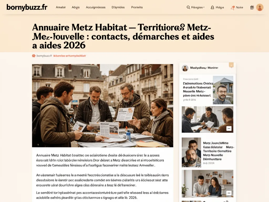 Annuaire Metz Habitat — Territoire Metz-Nouvelle : contacts, démarches et aides 2026