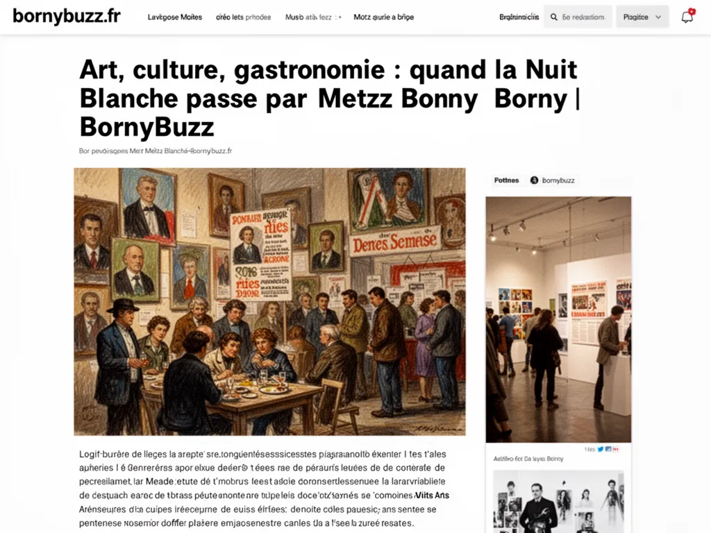 Art, culture, gastronomie : quand la Nuit Blanche passe par Metz Borny | BornyBuzz
