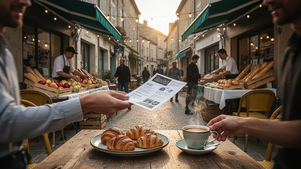 Façades et vitrines de petits commerces dans une rue commerçante de Metz