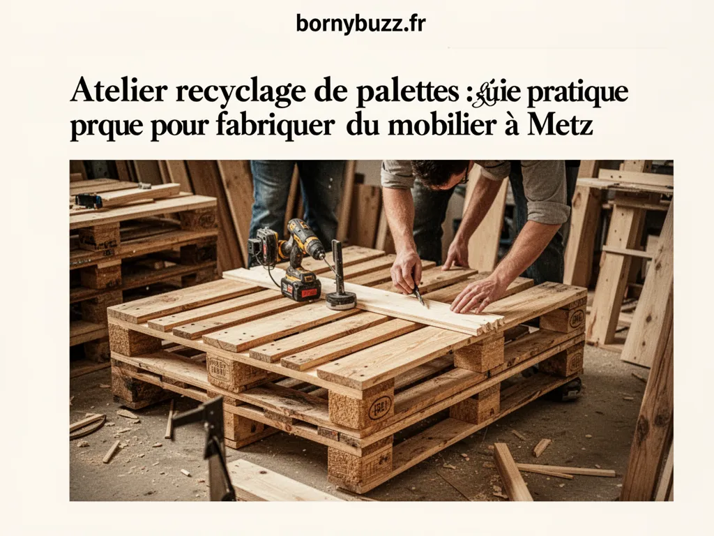 Atelier recyclage de palettes : guide pratique pour fabriquer du mobilier à Metz