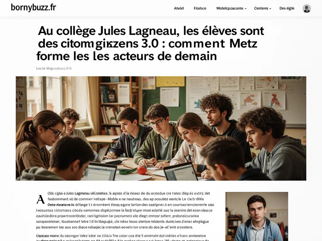 Au collège Jules Lagneau, les élèves sont des citoyens 3.0 : comment Metz forme les acteurs de demain