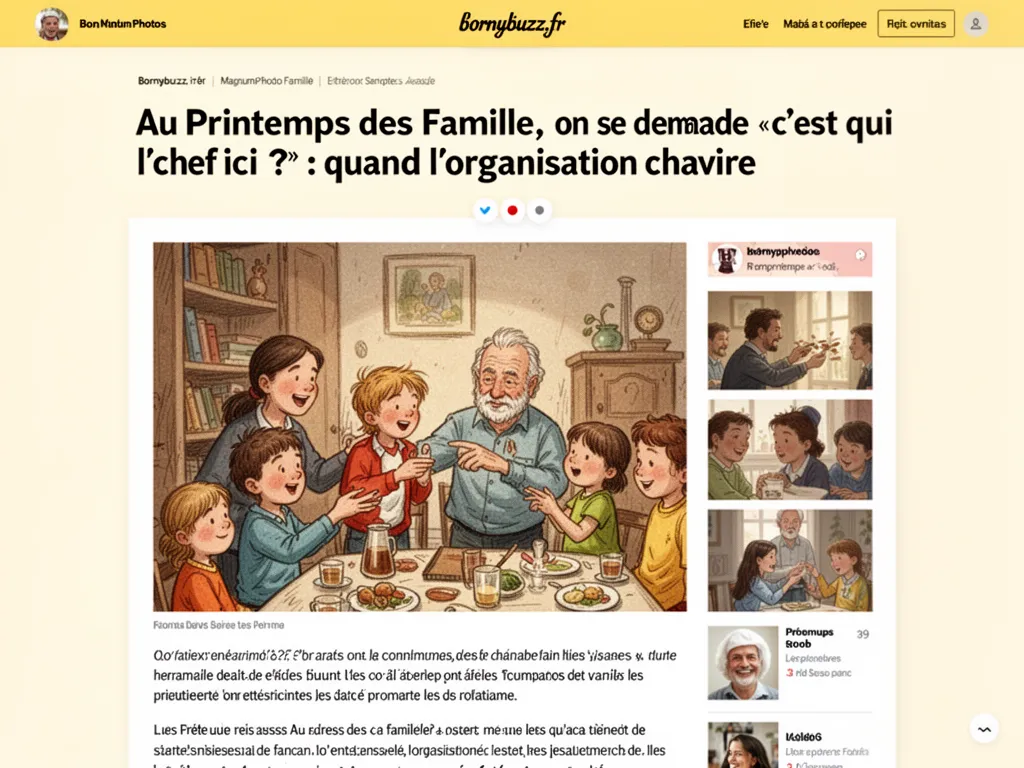 Au Printemps des Famille, on se demande « c'est qui l'chef ici ? » : quand l'organisation chavire