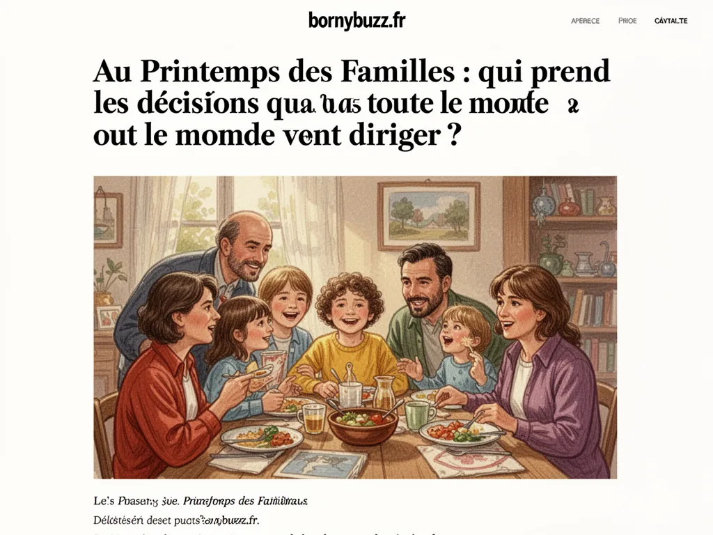 Au Printemps des Familles : qui prend les décisions quand tout le monde veut diriger ?