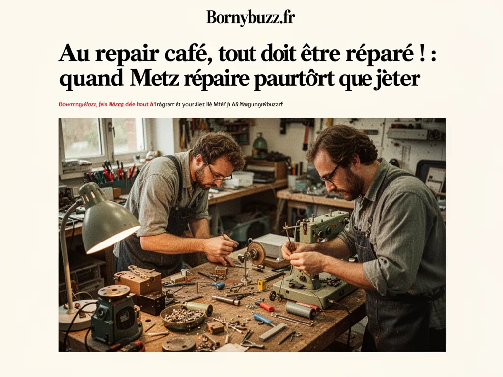 Au repair café, tout doit être réparé ! : quand Metz répare plutôt que jeter