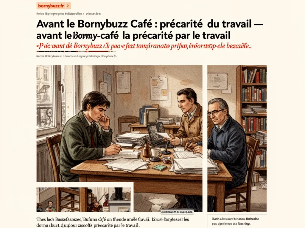 Avant le Bornybuzz Café : précarité du travail : avant le bornybuzz cafe precarite travail la precarite par le travail
