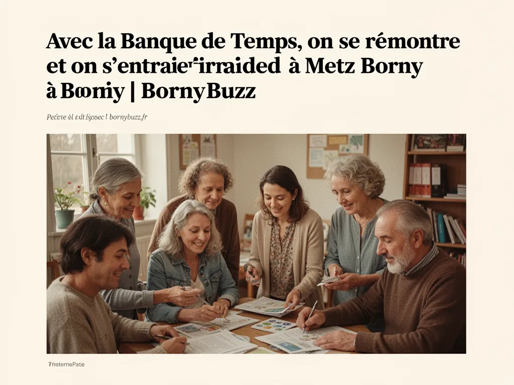 Avec la Banque de Temps, on se rencontre et on s’entraide à Metz Borny | BornyBuzz