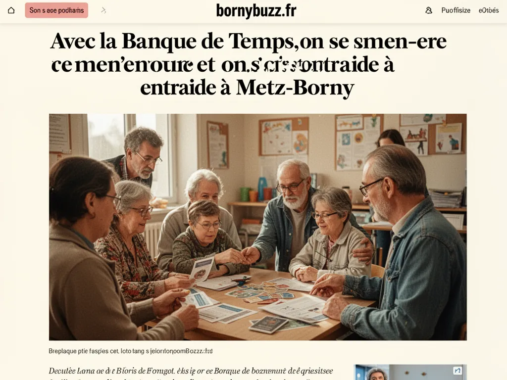 Avec la Banque de Temps, on se rencontre et on s'entraide à Metz-Borny