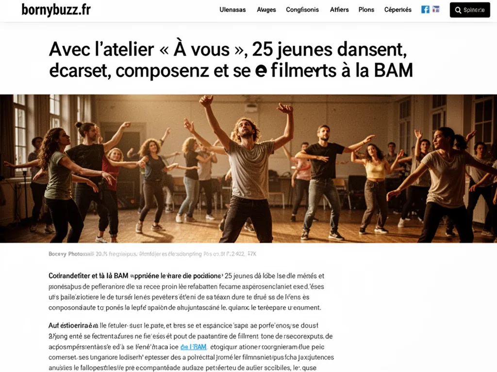 Avec l’atelier « À vous », 25 jeunes dansent, composent et se filment à la BAM