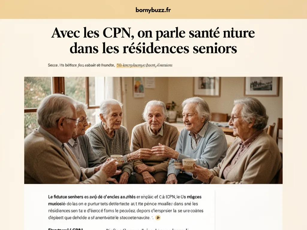 Avec les CPN, on parle santé et nature dans les résidences seniors