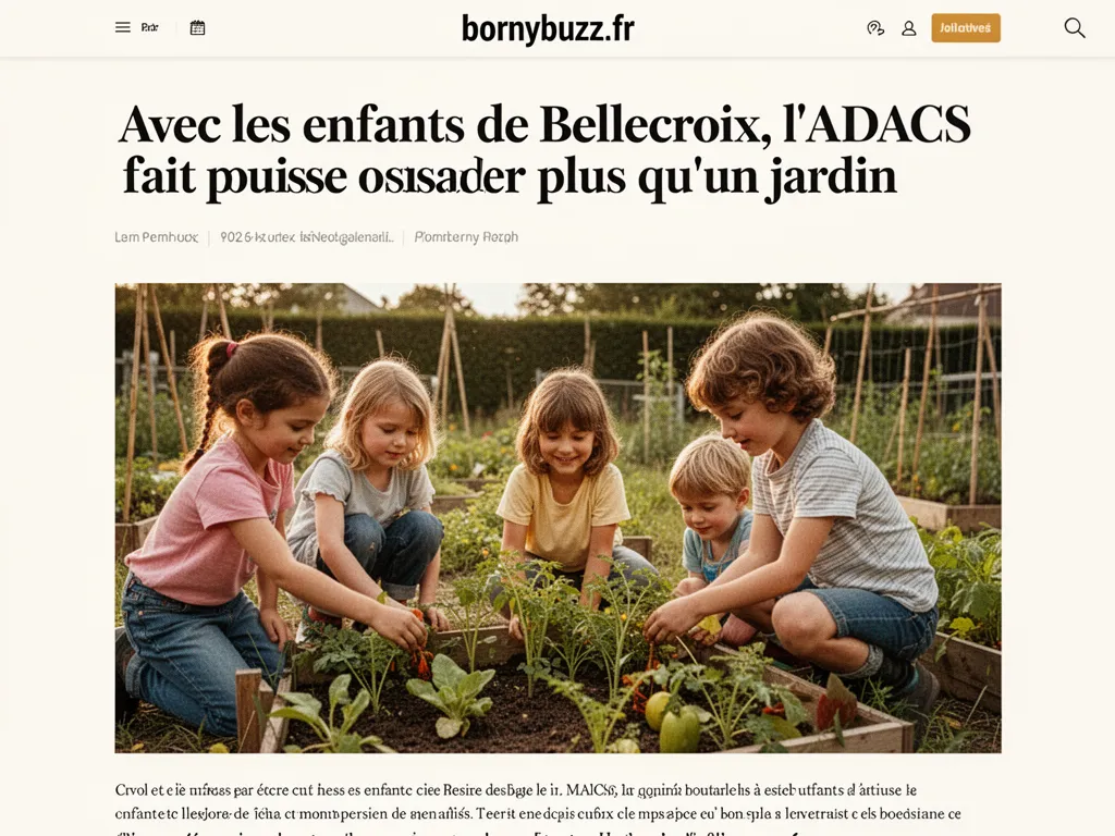 Avec les enfants de Bellecroix, l’ADACS fait pousser plus qu’un jardin