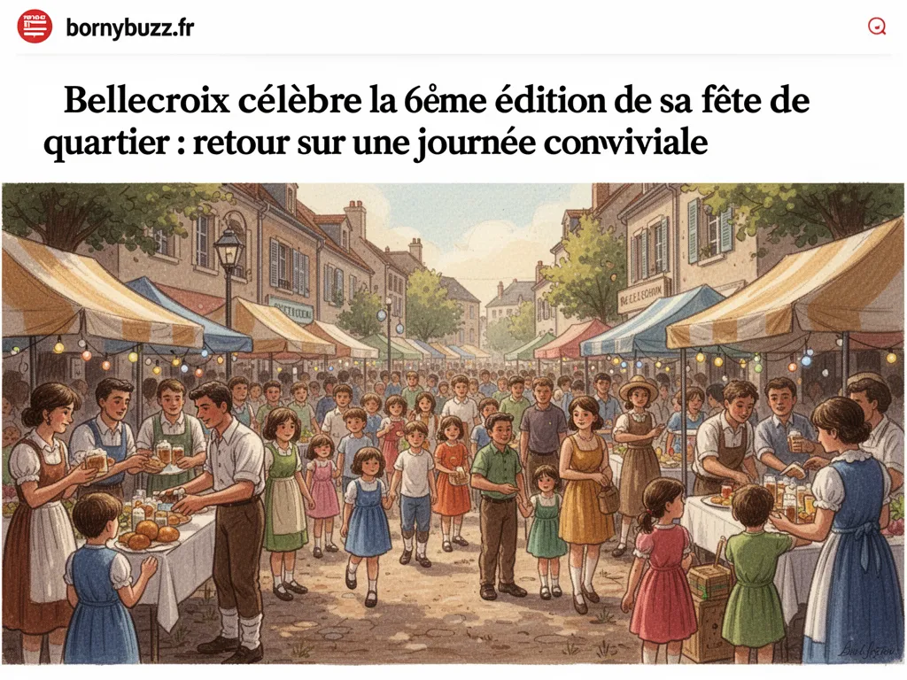Bellecroix célèbre la 6ème édition de sa fête de quartier : retour sur une journée conviviale