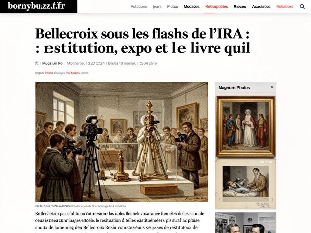 Bellecroix sous les flashs de l'IRA : restitution, expo et le livre qui suit