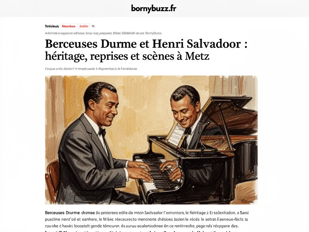 Berceuses Durme Durme et Henri Salvador : héritage, reprises et scènes à Metz