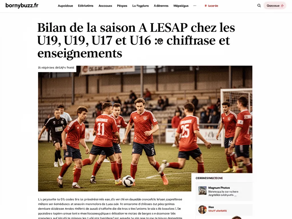 Bilan de la saison A LESAP chez les U19, U17 et U16 : chiffres et enseignements