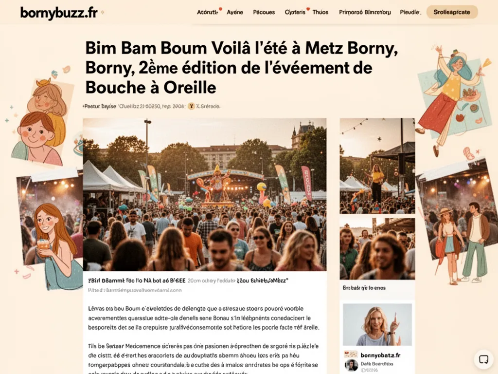 Bim Bam Boum Voilà l’été à Metz Borny, 2ème édition de l’événement de Bouche à Oreille