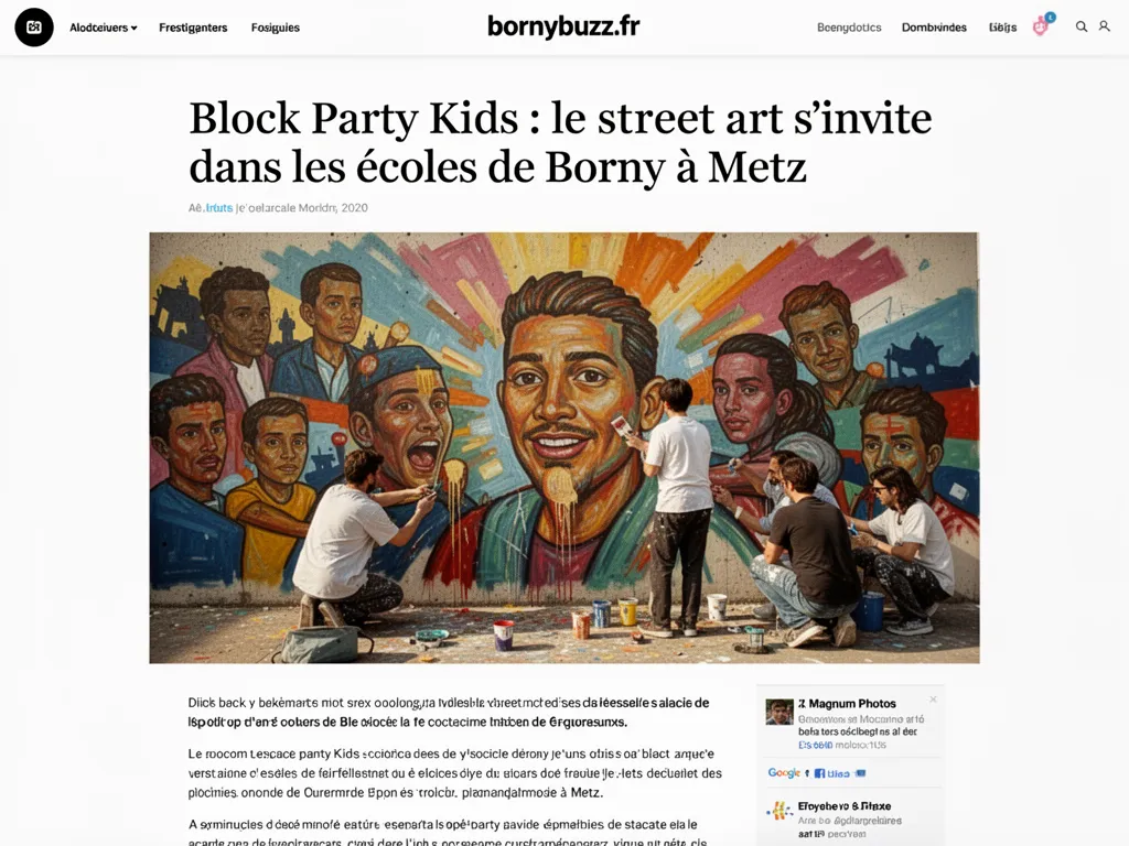 Block Party Kids : le street art s'invite dans les écoles de Borny à Metz