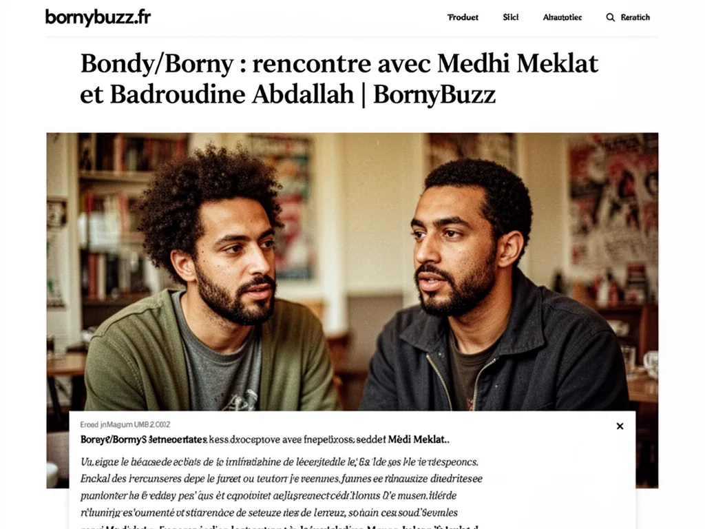 Bondy/Borny : rencontre avec Medhi Meklat et Badroudine Abdallah | BornyBuzz