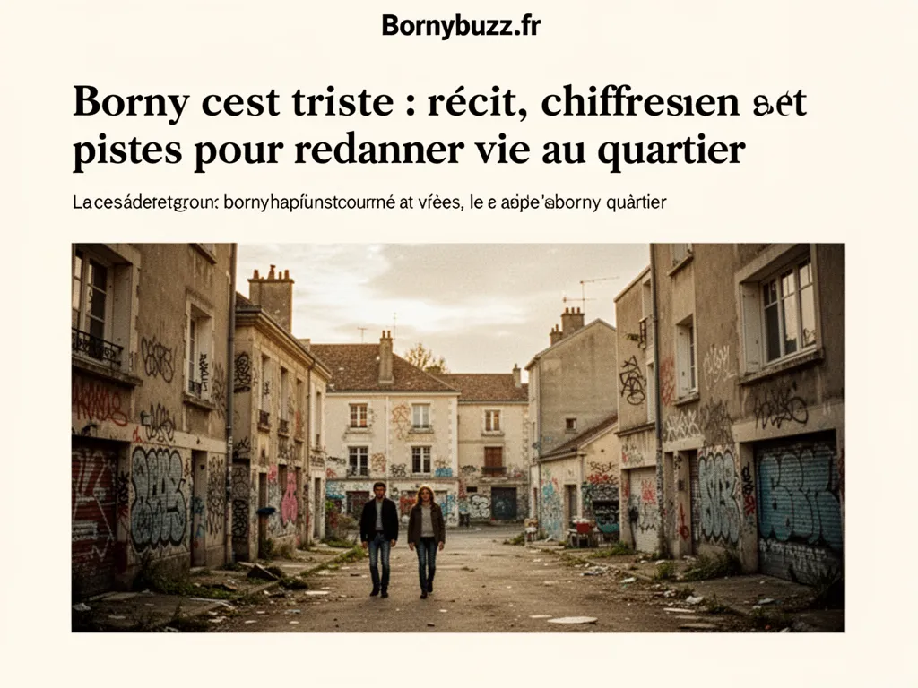 borny cest triste : récit, chiffres et pistes pour redonner vie au quartier