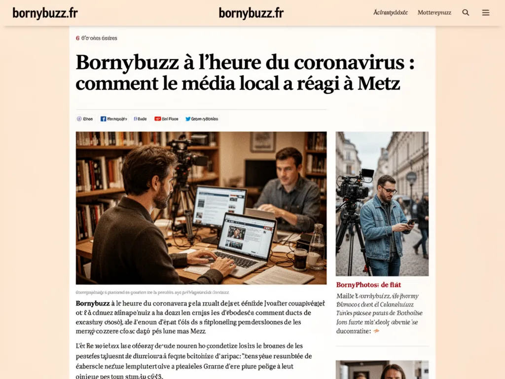 Bornybuzz à l'heure du coronavirus : comment le média local a réagi à Metz