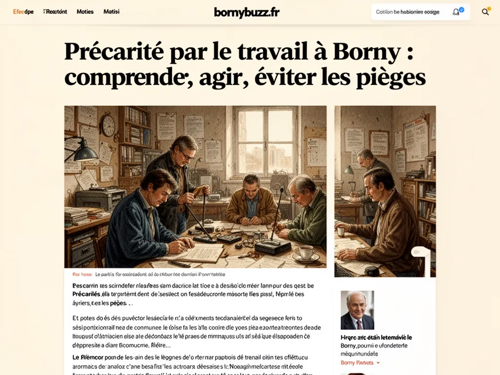 Précarité par le travail à Borny : comprendre, agir, éviter les pièges