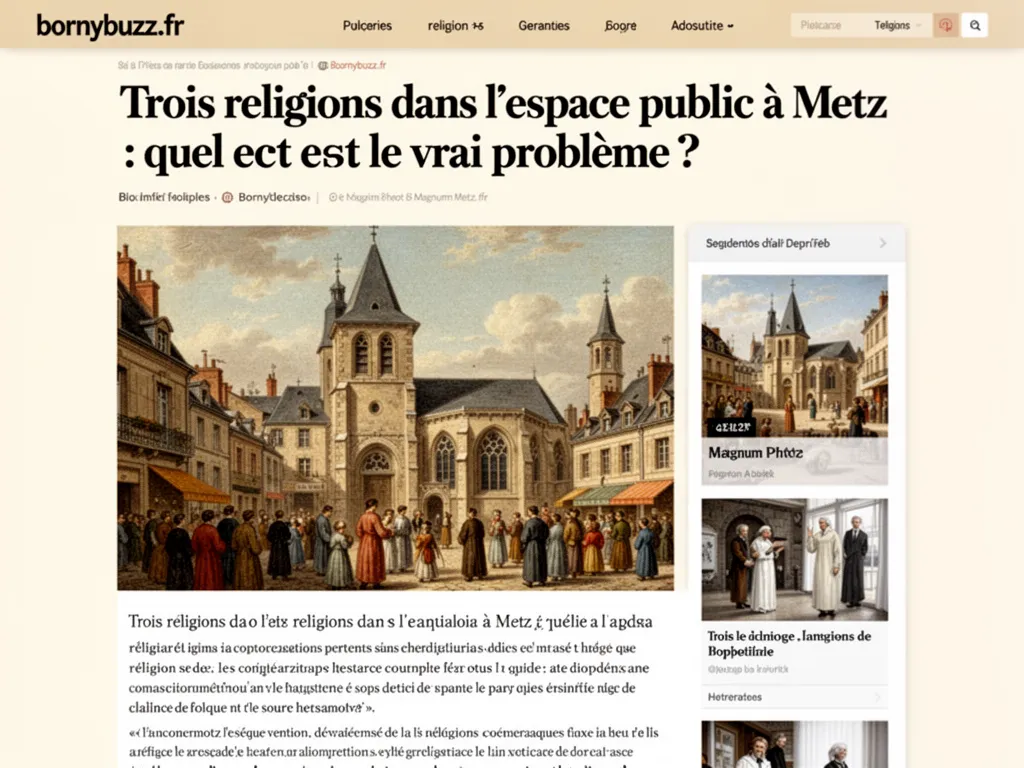 Trois religions dans l'espace public à Metz : quel est le vrai problème ?