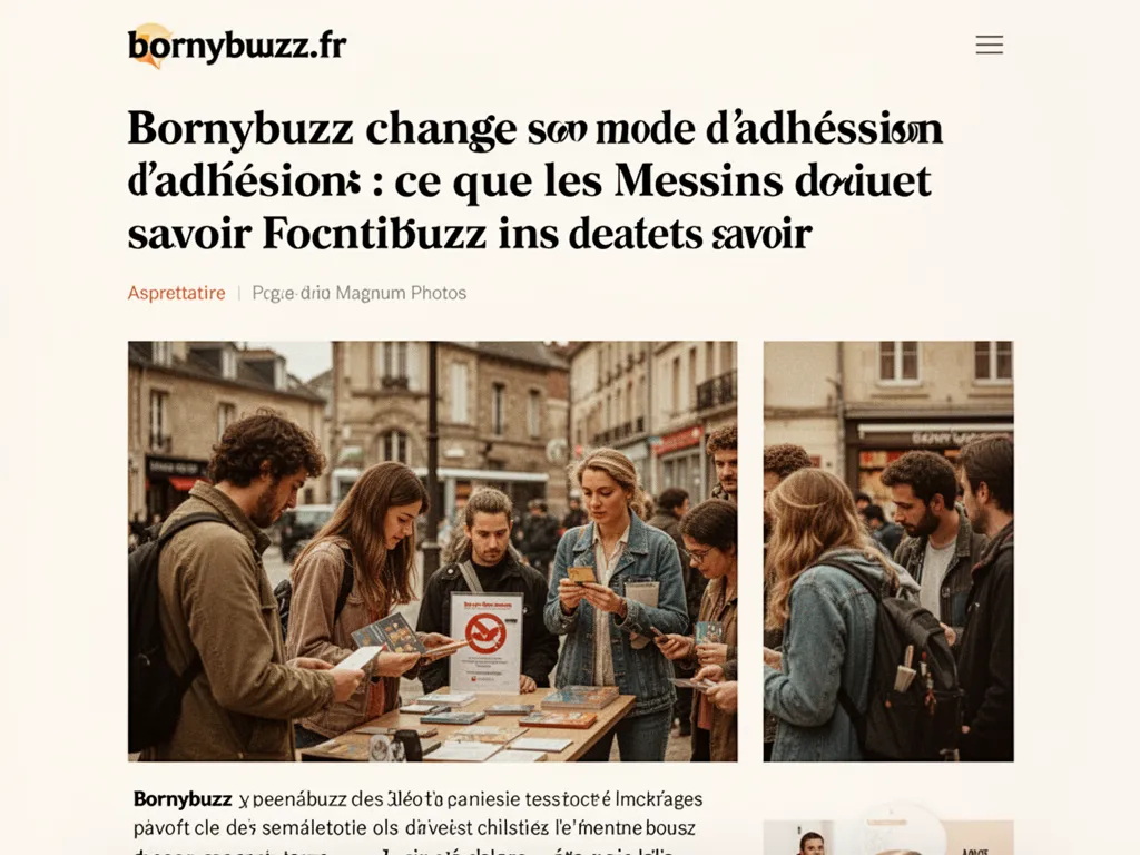 Bornybuzz change son mode d'adhésion : ce que les Messins doivent savoir