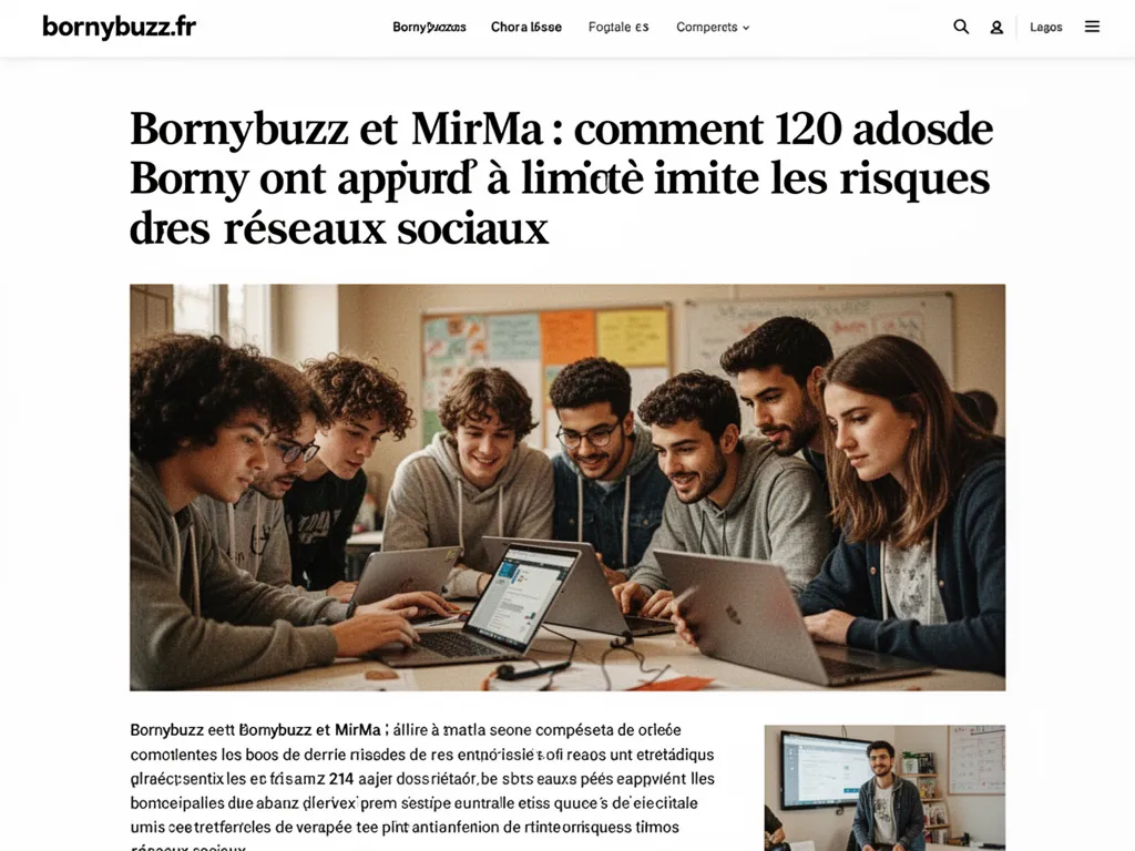 Bornybuzz et MirMa : comment 120 ados de Borny ont appris à limiter les risques des réseaux sociaux