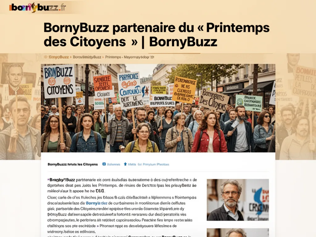 BornyBuzz partenaire du « Printemps des Citoyens » | BornyBuzz