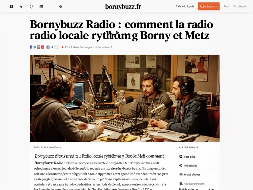 Bornybuzz Radio : comment la radio locale rythme Borny et Metz